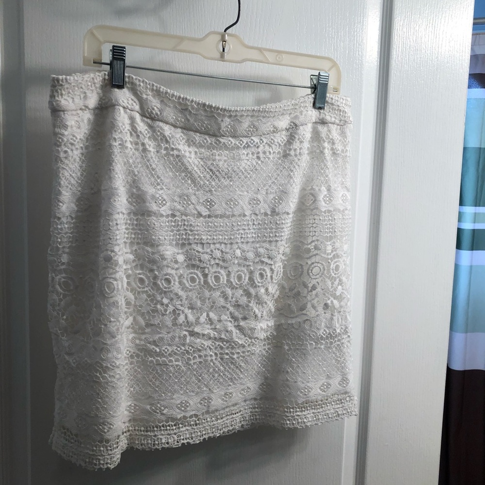 White skirt